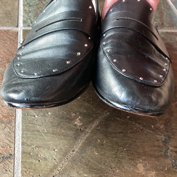 Leather studded loafers - Picture 3 of 5